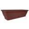 Balkonska žardinjera, široka s podmetačem, terrakota 60 cm
