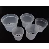 Plastični lončić proziran 14 H14LSR