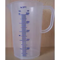 Mjerna posuda PP (otporna na toplinu i kemikalije) 500 ml