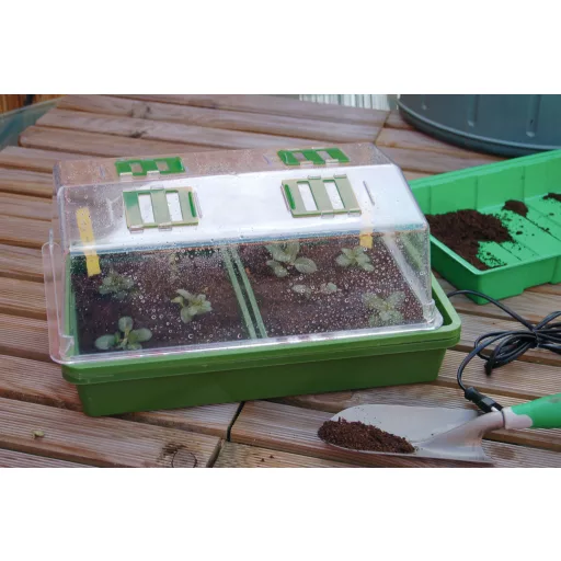 Mini staklenik s grijanjem Heating Grow 39x25x20 cm