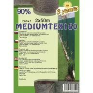 Pletivo za ogradu MEDIUMTEX160 2x50 m zeleno 90%