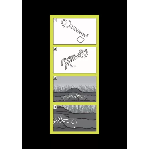 Set zamki za krtice i voluharice Mole trap 2 kom