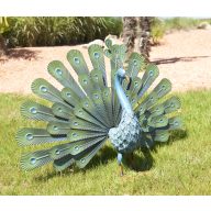 Metalna figura pauna Peacock