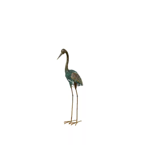Figurica čaplje od metala Heron
