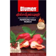   Naga morich pepperóni – izuzetno ljut Blumen (oko 10–20 plodova)