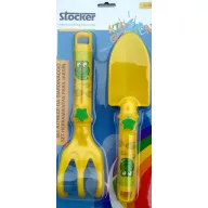 Dječji vrtni alat, 2 kom., plastičan, žut