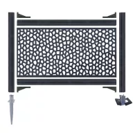 Dekorativni PP panel Mosaic 1x2 m sivi