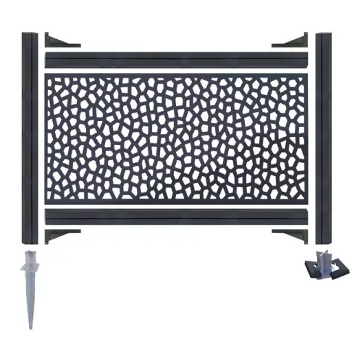 Dekorativni PP panel Mosaic 1x2 m sivi