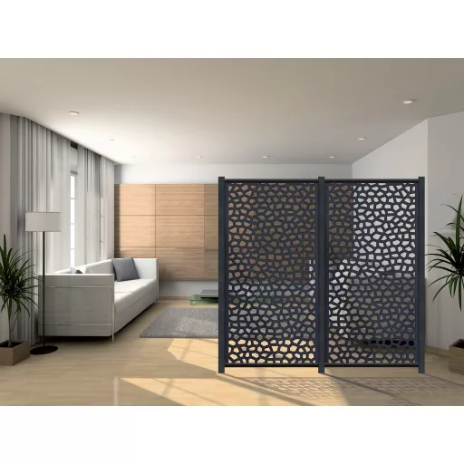 Dekorativni PP panel Mosaic 1x2 m sivi