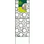 Metalni panel s dekorativnim motivima dekorativni panel 0,6x1,5 m 2012056