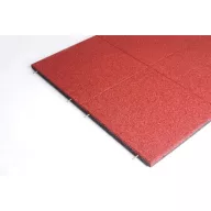 Gumena ploča podijeljena igrališna crvena 45x1000x1000mm