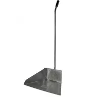 Ulična lopatica za smeće, pocinčana, s metalnom drškom