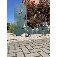   Metalni panel s ukrasnim motivima Deco panel Kaktus zelene boje 0,6 x 1,5 m