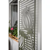   Metalni panel s dekorativnim motivima Deco panel Puppy maslinasto-zelene boje 0,6x1,5 m