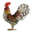 Figura petla od metala, šarena Harry 34 x 13 x 35 cm