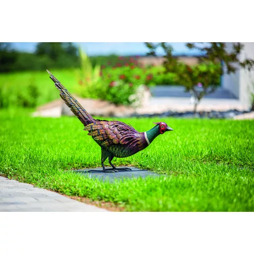 Fazanski pijetao figura od metala u boji Feesy 54 x 15 x 46 cm