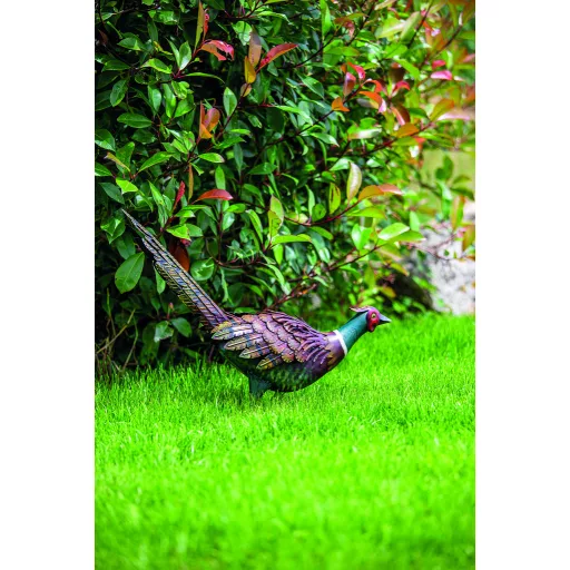 Fazanski pijetao figura od metala u boji Feesy 54 x 15 x 46 cm