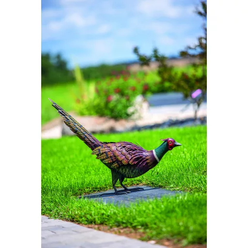 Fazanski pijetao figura od metala u boji Feesy 54 x 15 x 46 cm