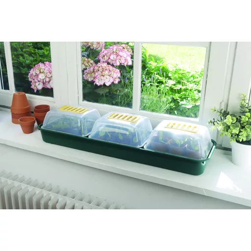 Mini staklenik za prozor Rapid Grow Window 22x17,5x13 cm 3 kom