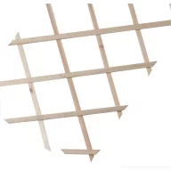 Drvena apácarács Trelliwood smeđa 0,5x1,5 m