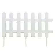   Klasični plastični bijeli obrub za gredicu Farm Border 0,4x0,79m (4 kom)