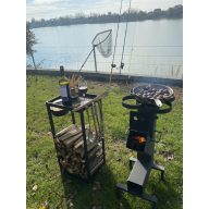 Vrtna pećnica i štednjak s nosačem za odlaganje