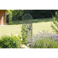   Metalni penjač za biljke s dekorativnim motivima maka Puppy trellis maslinasto zelene 0,33x1,22 m