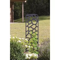   Metalna rešetka za biljke s dekorativnim kamenim motivima Stone trellis crna 0,33x1,2 m