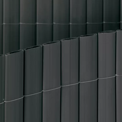 Ovalna plastična trska Litecane PVC siva 1x3 m