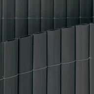 Ovalna plastična trska Litecane PVC, siva, 1,5x3 m