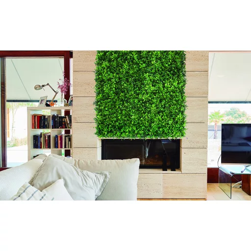 Zeleni zid s jasminovim lišćem VERTICAL JAZMIN zeleno-bijelo 1 x 1 m