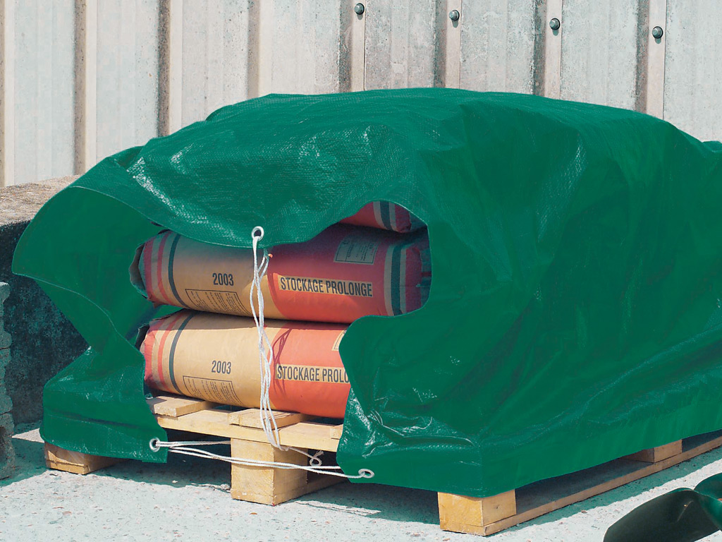 Tarpaulin Protex 6x10 m 80g/m2 green
