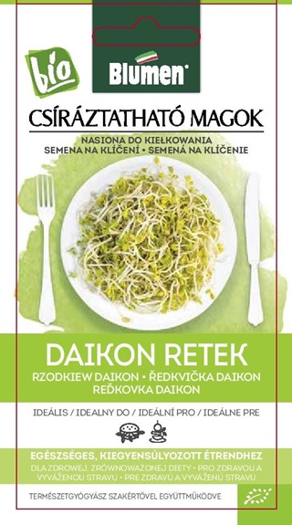 Sprout seeds BIO Daikon Radish Flowers 30 g