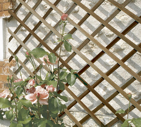 Wooden lattice "Trelliwood" brown 1x3 m