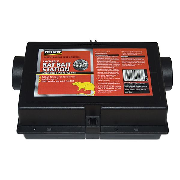 Rat feeding box, lockable Pest-stop