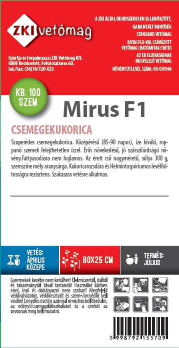 Sweet corn Mirus F1 5g ZKI