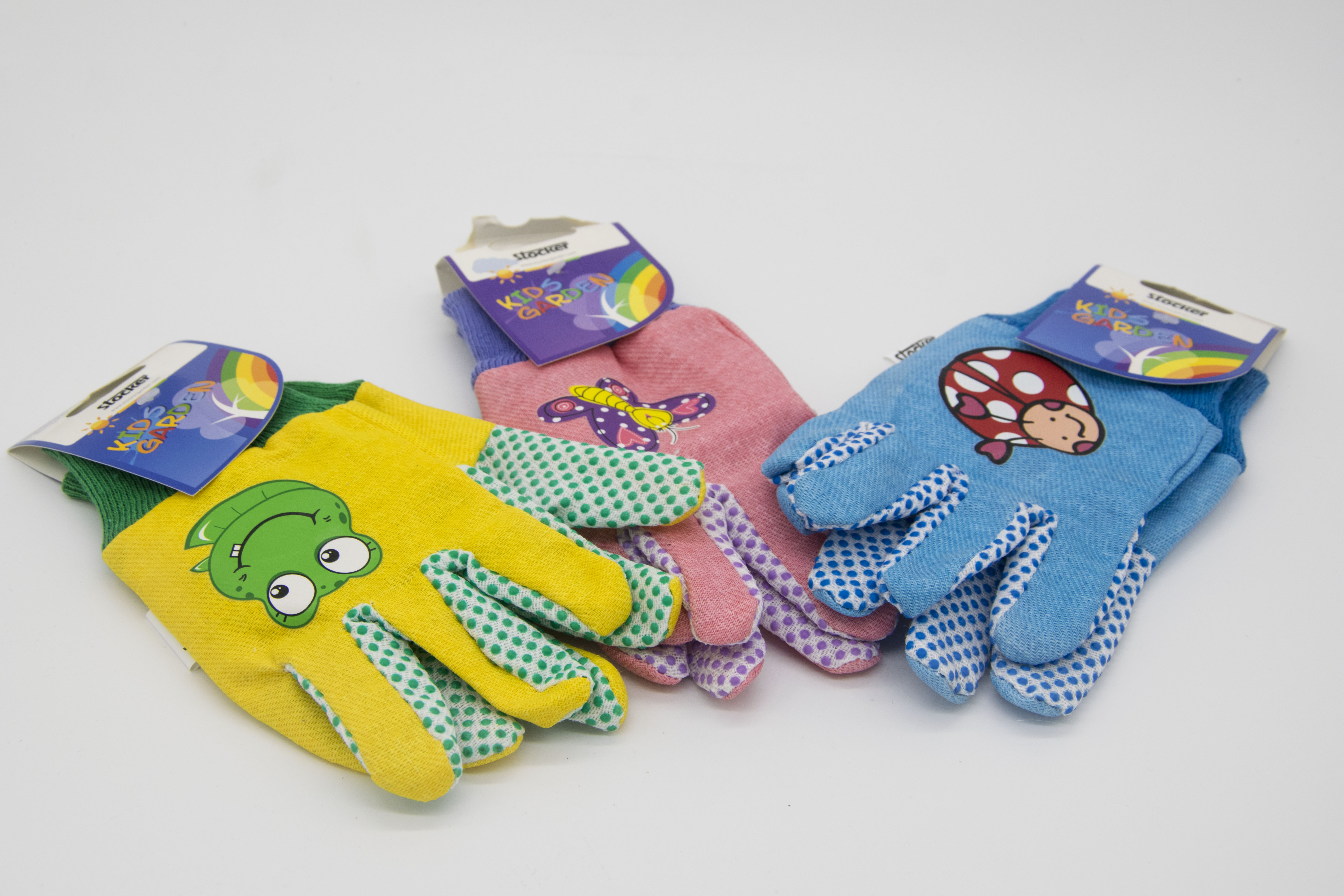 Kids garden gloves pink