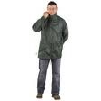 Raincoat short green XL