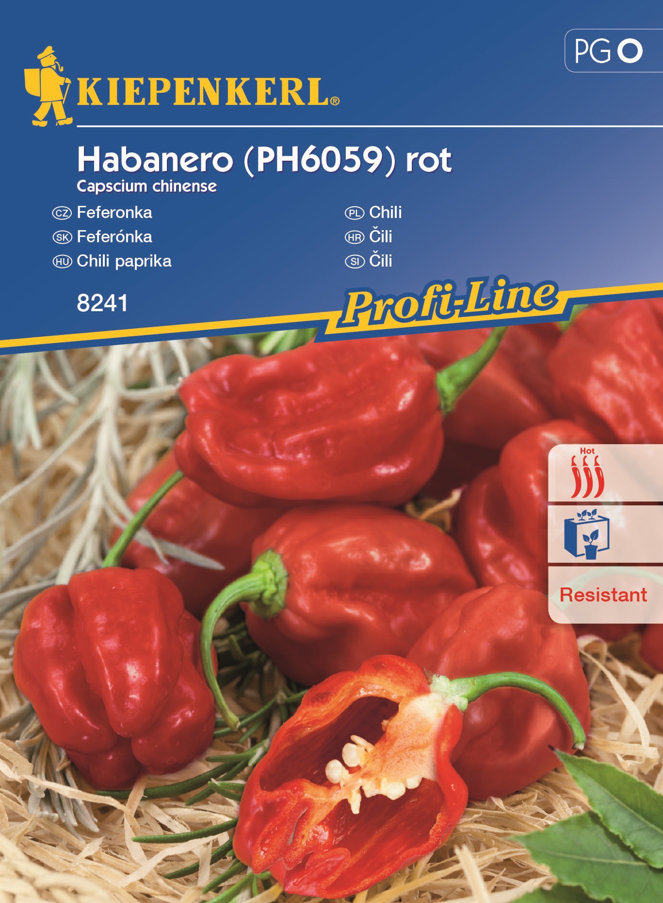 Chilli pepper Habanero red min. 7 seeds Kiepenkerl