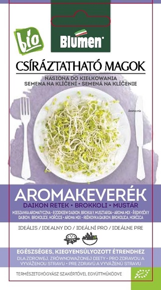 Sprout seed BIO Flavour blend (Daikon radish, Broccoli, Mustard) Flowers 45 g