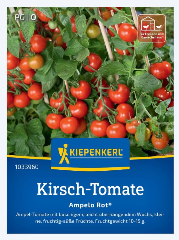 Cherry tomatoes Ampelo Rot F1 Kiepenkerl 12 seeds