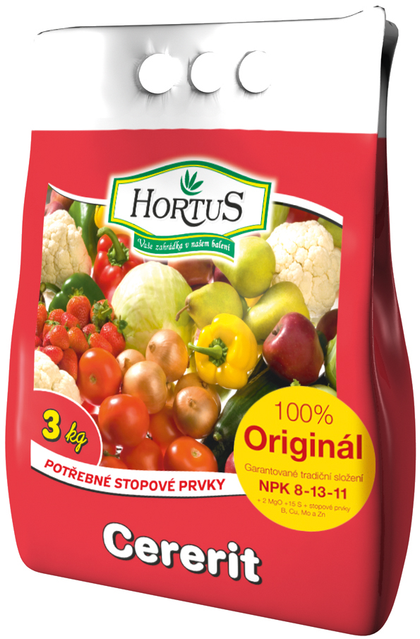 Granulated fertilizer (Hortus) Cererit 8-13-11+2MgO+15S 3 kg