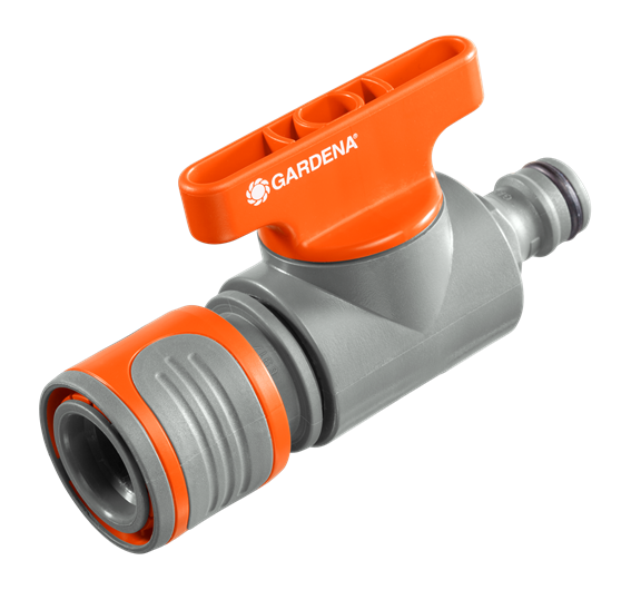 Connecting element with control valve