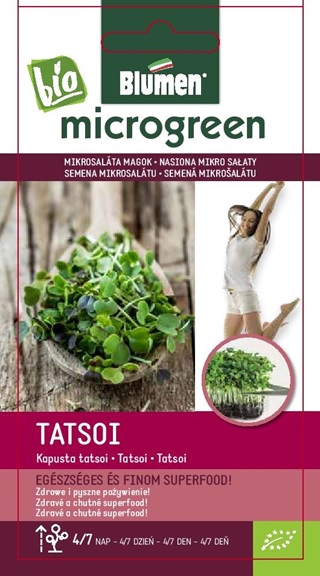 Micro lettuce seeds BIO Tatsoi lettuce flowers 20 g