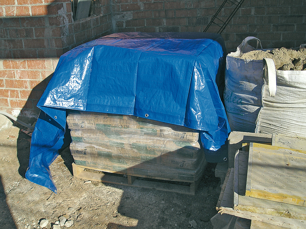 Tarpaulin Protex 4x6 m 120g/m2 blue
